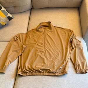 Beyond Yoga Lightweight Half-Zip Pullover Jacket - Brown